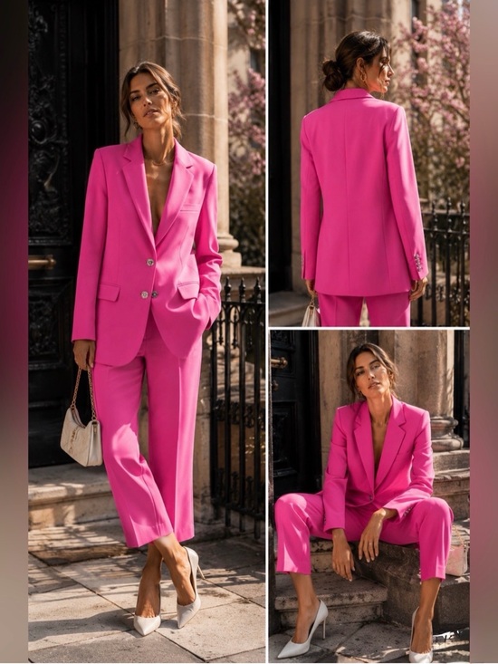 Michael Kors Pants - Michael Kors Hot Pink Tailored Blazer & Pants, size 8, worn once